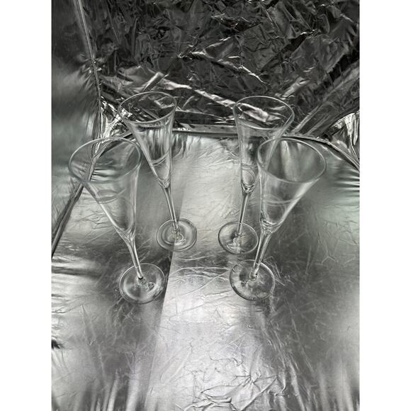 Set of 4 decorative crystal glasses - Picture 1 of 6